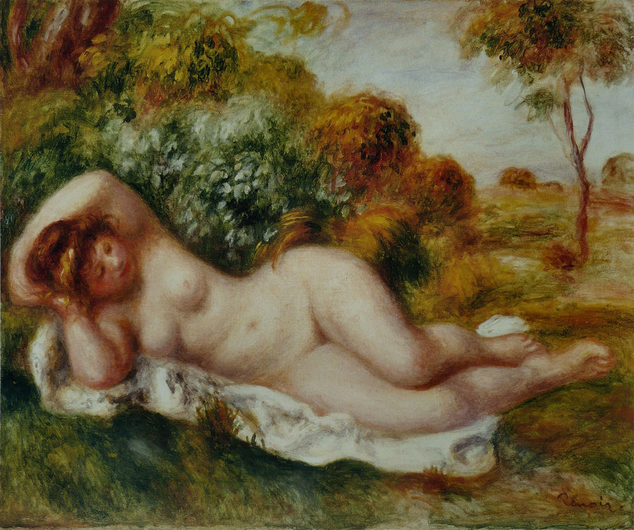 Nu couché, dit La Boulangère, 1902, Renoir – reproduction peinture à l’huile