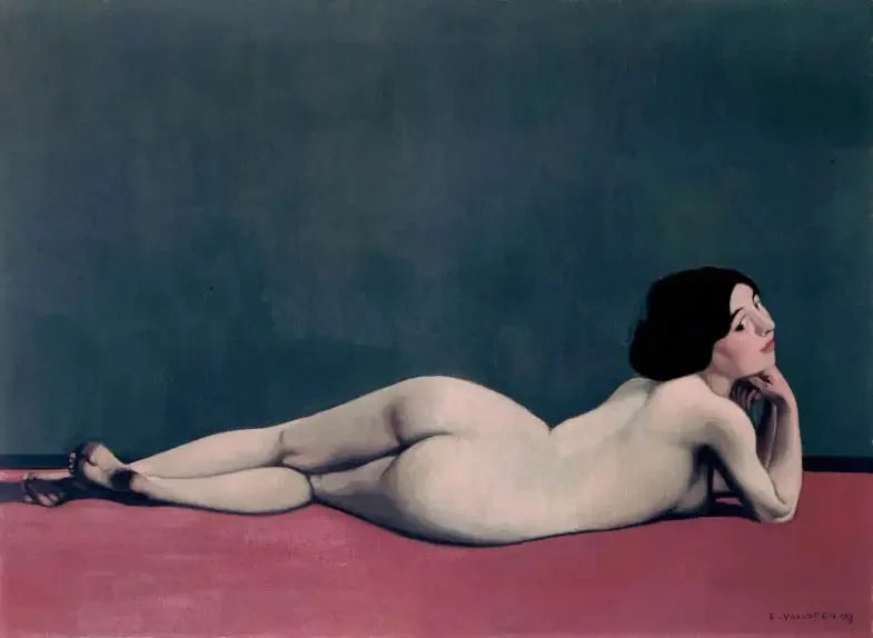 레드 카펫 위에 누워 있는 누 - 펠릭스 발로통

Source:
Nu couché sur un tapis rouge - Félix Vallotton