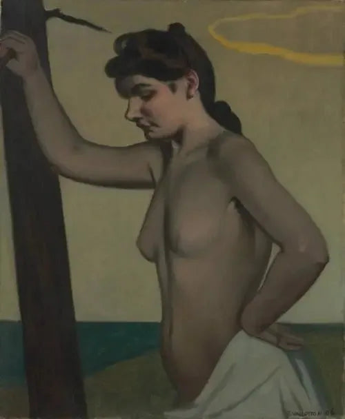 옆모습이 나무에 기대어 있음 - 펠릭스 발로통

Source:
Nu de profil s'appuie contre un tronc - Félix Vallotton