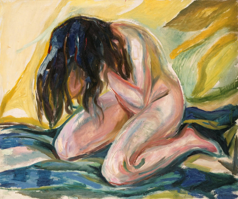 울고 있는 누드 - 에드바르 뭉크