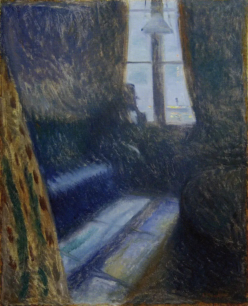 Reproduction du tableau « Nuit à Saint-Cloud - Edvard Munch » par Alpha Reproduction en peinture à l’huile