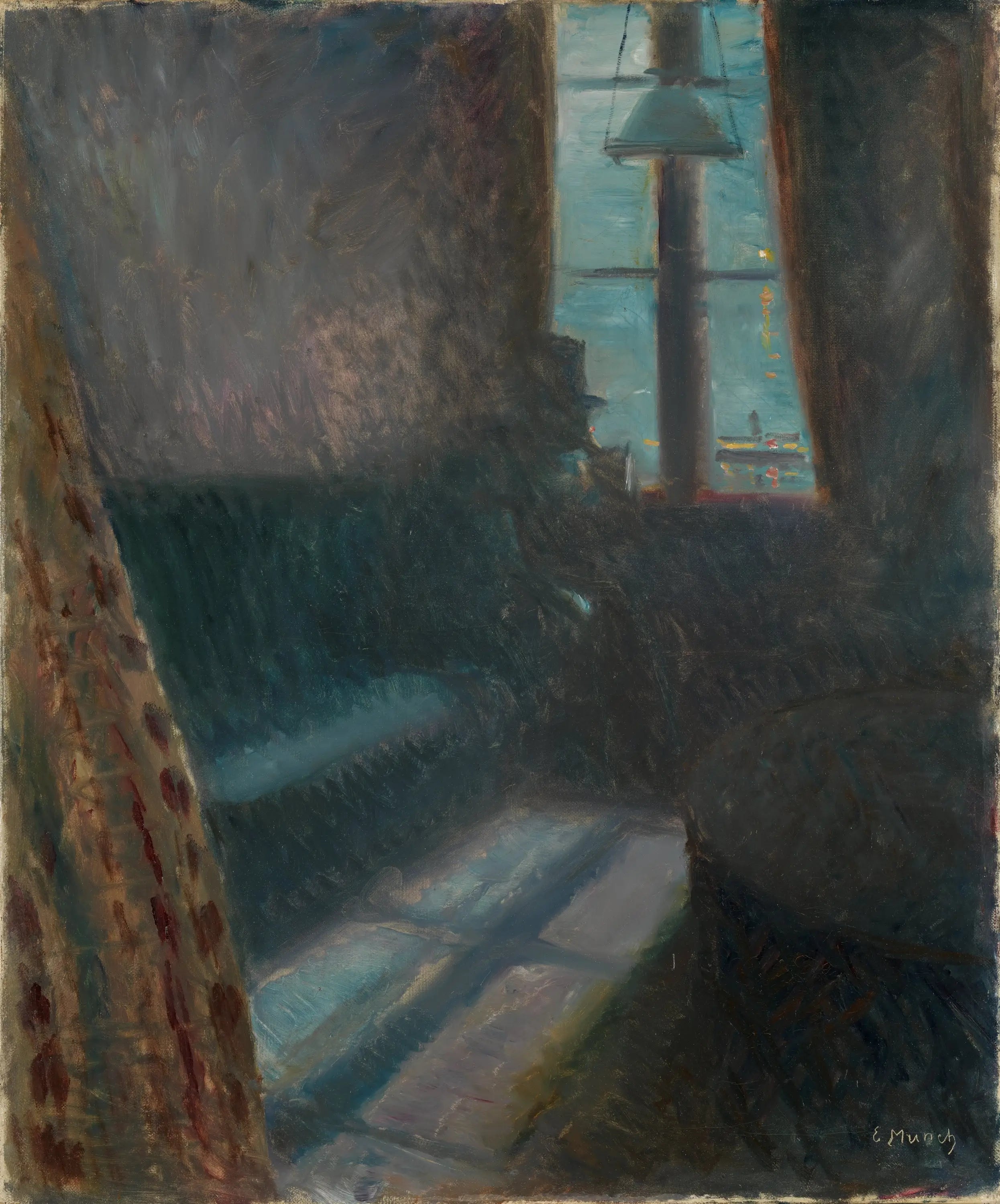Reproduction du tableau « Nuit à Saint-Cloud - Edvard Munch » par Alpha Reproduction en peinture à l’huile
