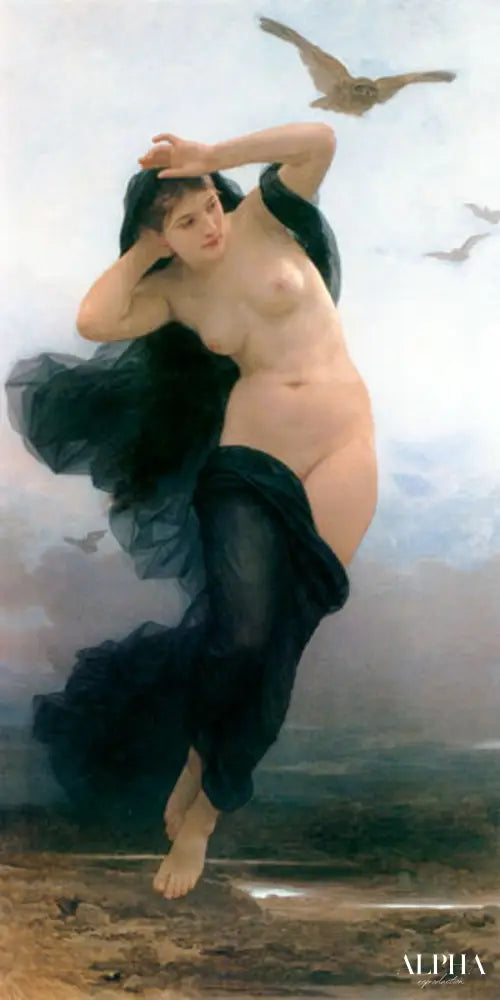 Nuit - William Bouguereau - Reproductions de tableaux et peintures haut de gamme