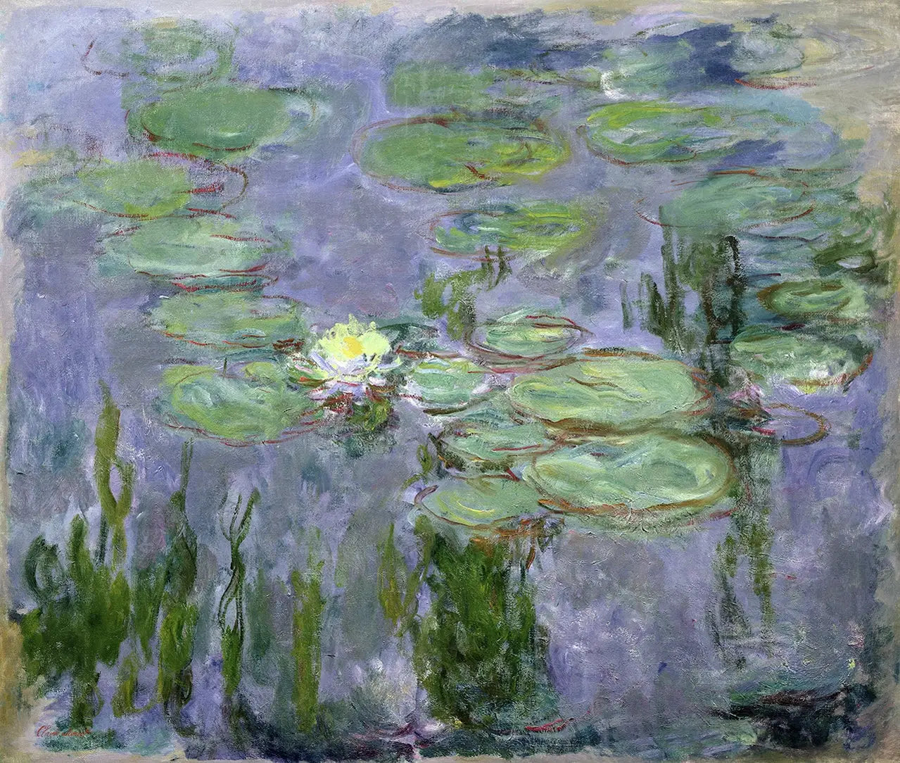Nymphéas - Claude Monet image 1 copie peinte à la main à l’huile