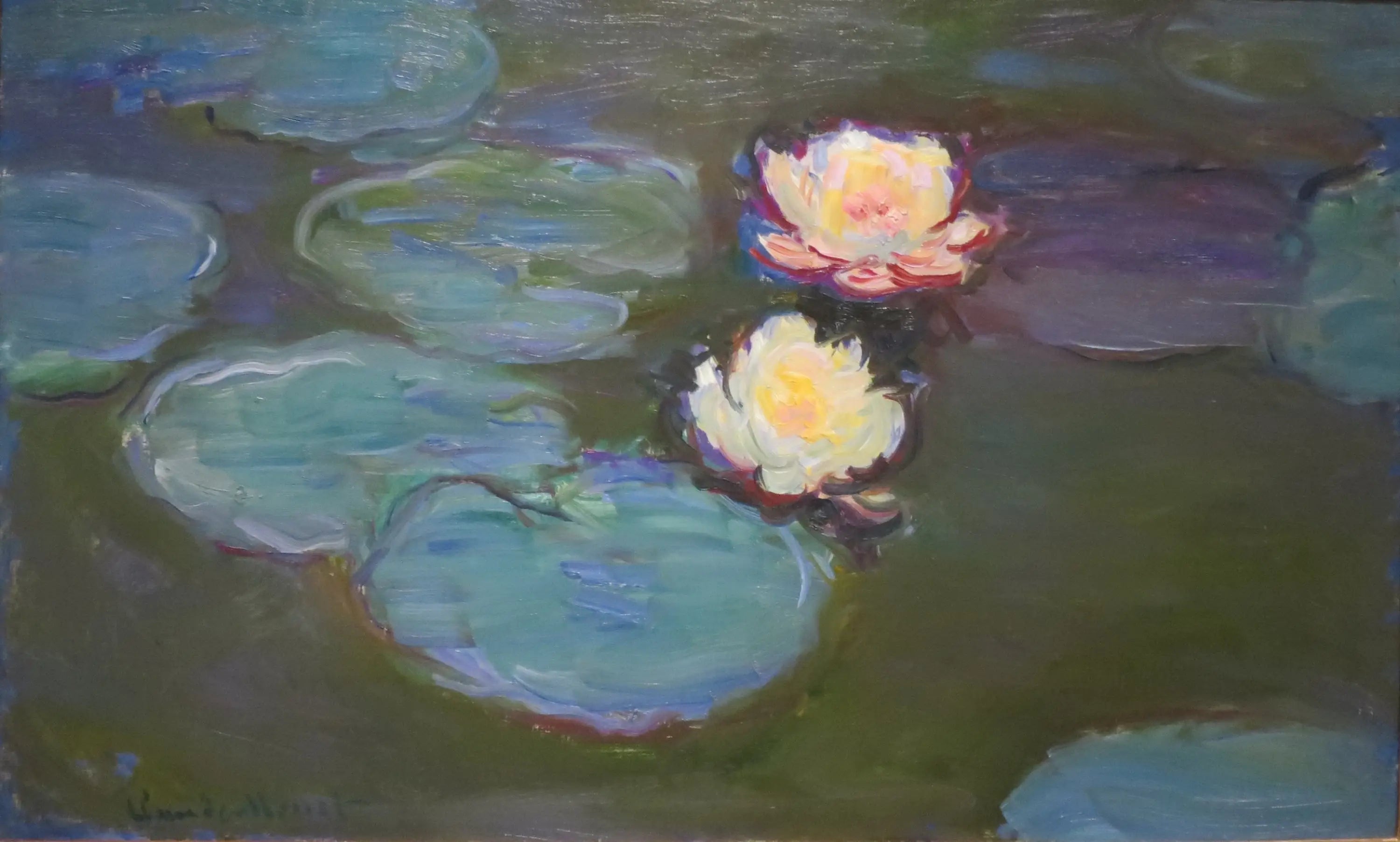 Nymphéas - Claude Monet image 1 copie peinte à la main à l’huile