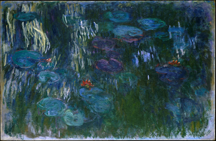 버드나무 반사가 있는 수련, Met W1858 - Claude Monet