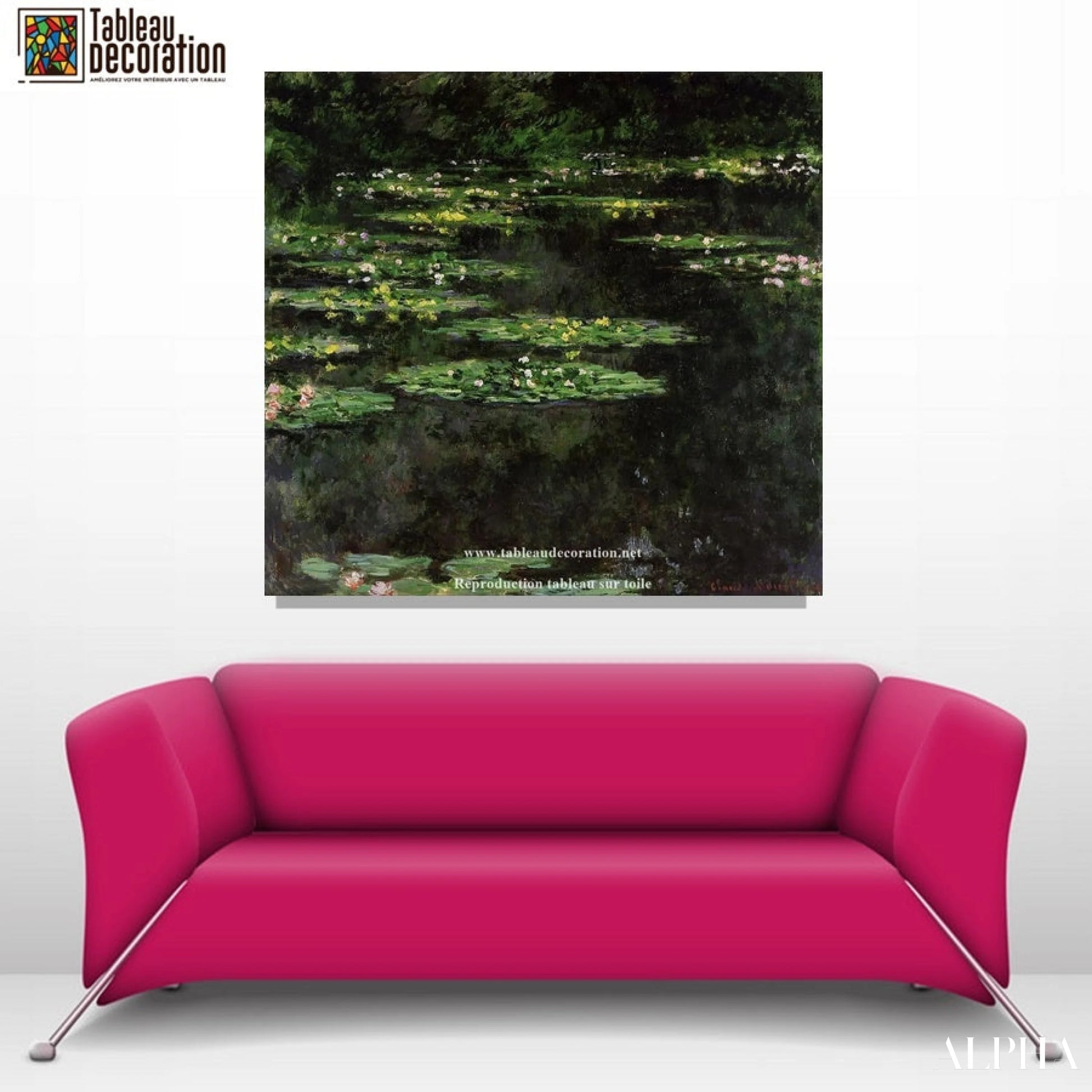 Nymphéas noirs - Monet tableau - Reproductions de tableaux et peintures haut de gamme