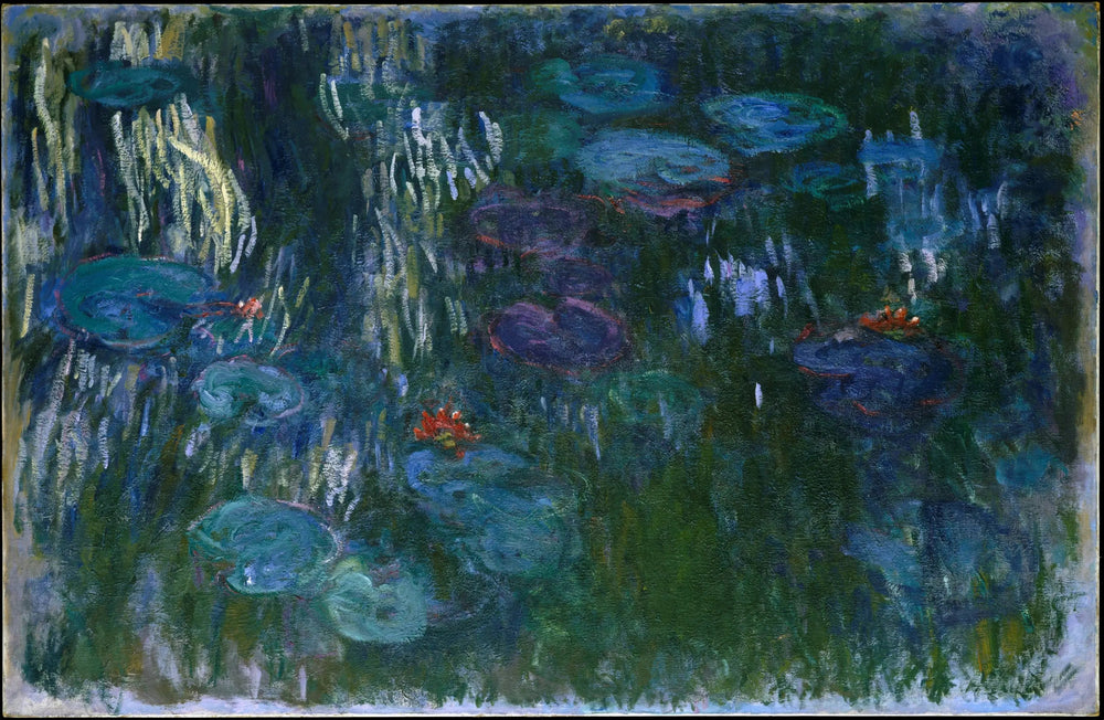 Nymphéas, reflets de saule - Claude Monet image 1 copie peinte à la main à l’huile