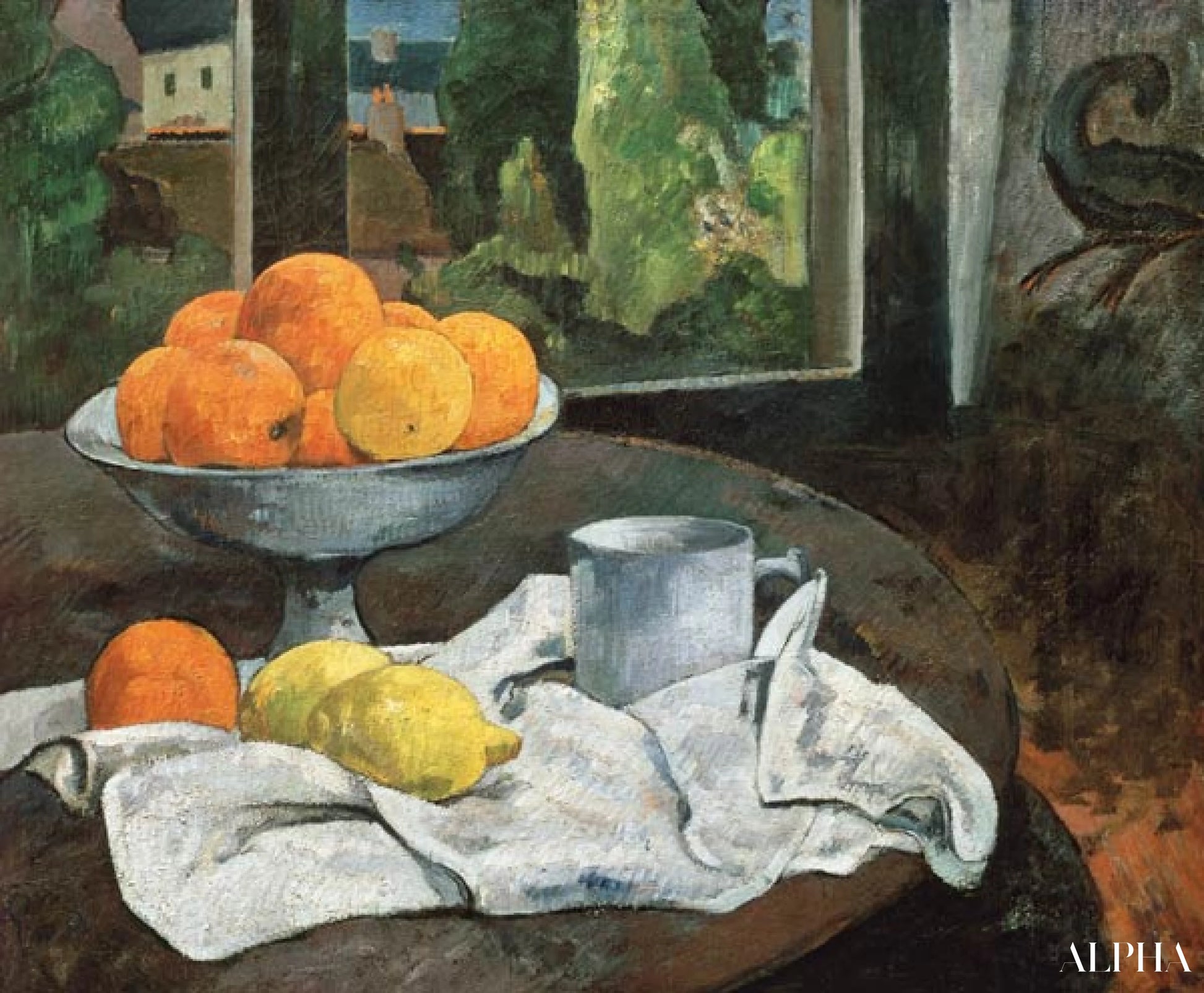 오렌지와 레몬과 함께하는 풍경 - Paul Gauguin - 고급 그림 및 회화 복제본