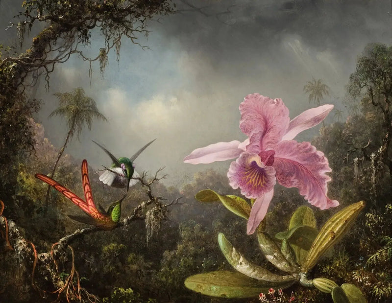 두 마리의 벌새와 함께한 난초 - 마틴 존슨 헤이드

Source:
Orchidée avec deux colibris - Martin Johnson Heade