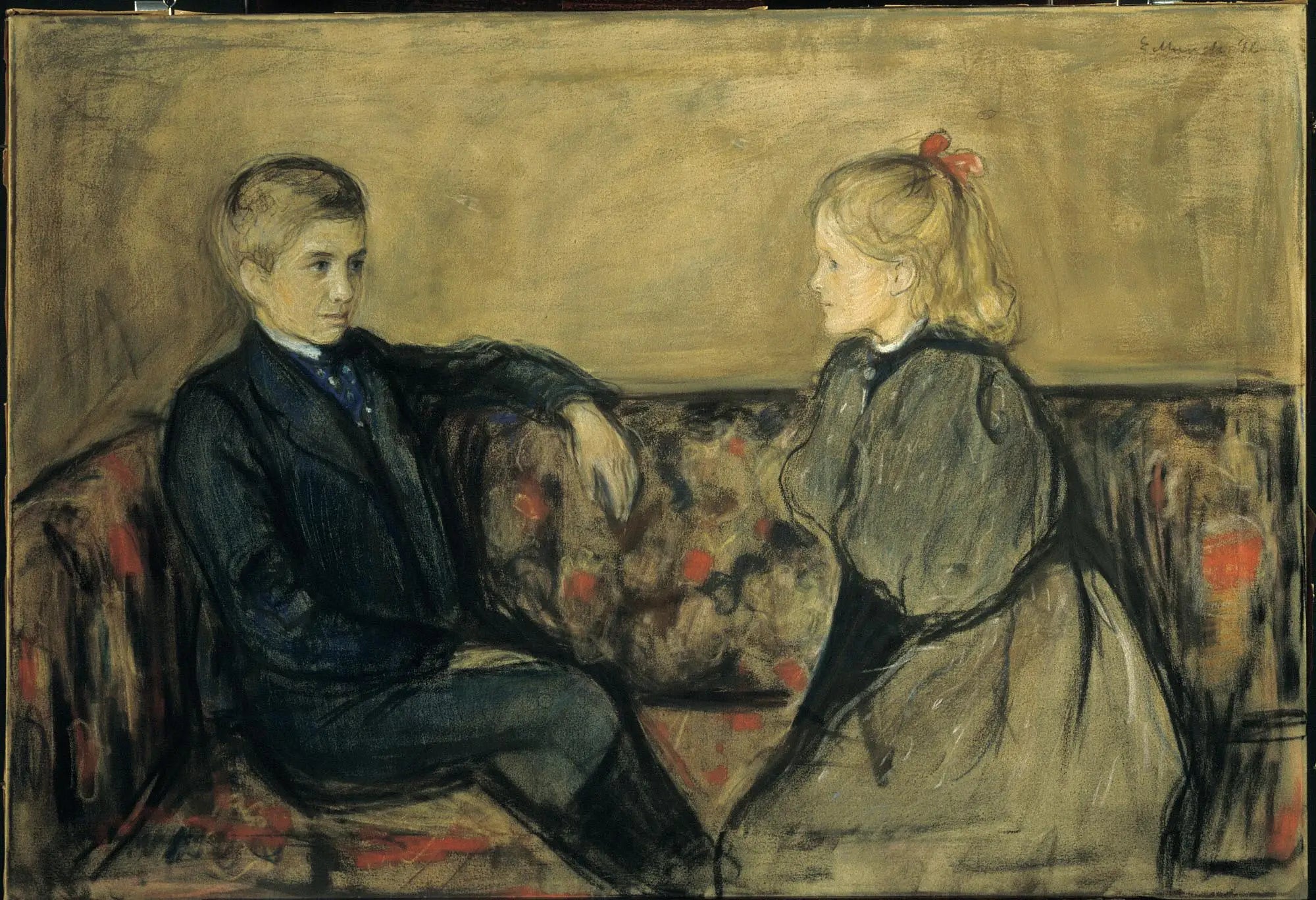 Reproduction du tableau « Oscar et Ingeborg Heiberg - Edvard Munch » par Alpha Reproduction en peinture à l’huile