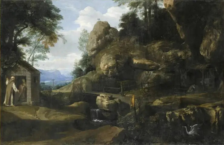 Paphnuce libérant Thaïs - Philippe de Champaigne image 1 copie de tableau peinte à la main