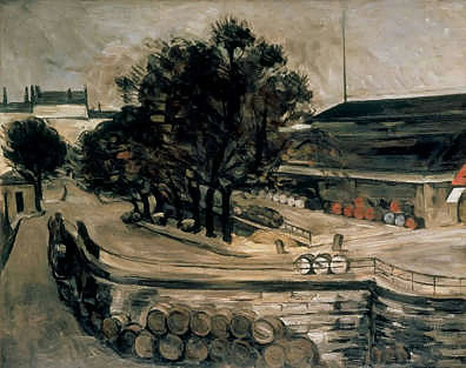 Reproduction du tableau « Paris, quai de Jussieu (la halle aux vins) - Paul Cézanne » par Alpha Reproduction en peinture à l’huile