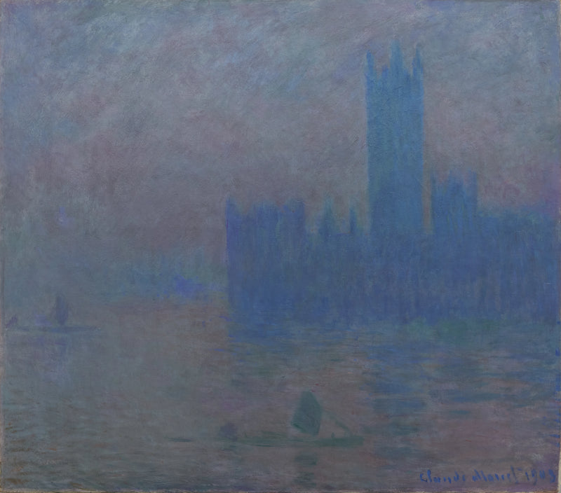 런던 의사당, 안개 효과 - Claude Monet