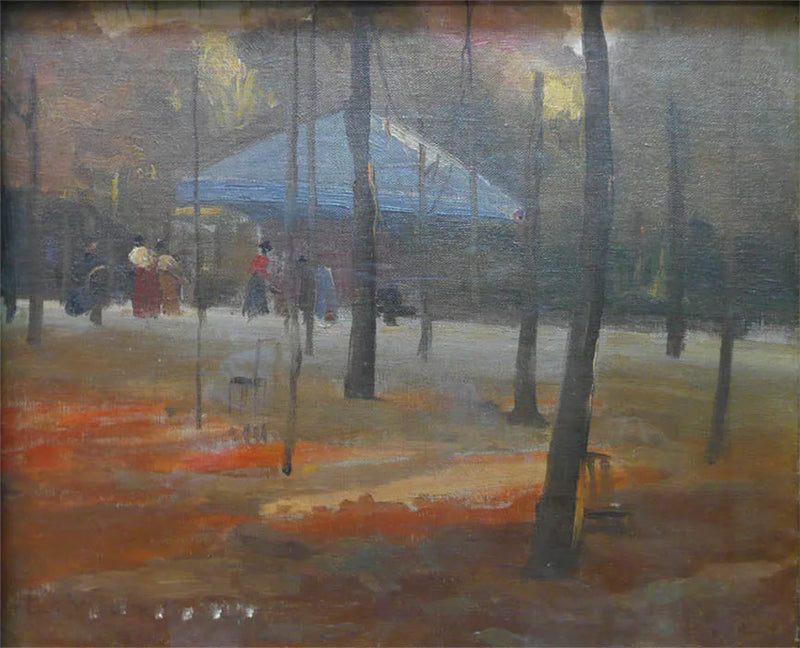 Pavilhão no Jardim de Luxemburgo - Eliseu Visconti