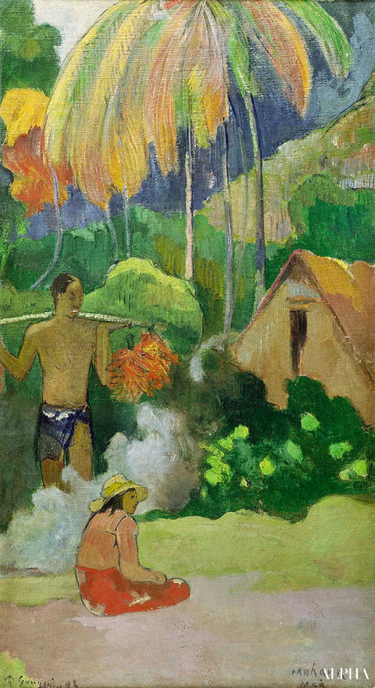 Paysage à Tahiti - Paul Gauguin - Reproductions de tableaux et peintures haut de gamme