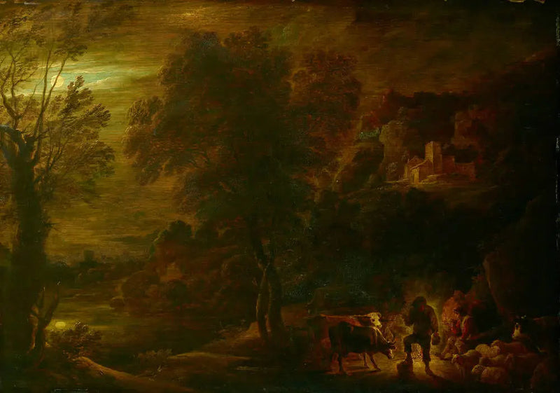 달빛 풍경과 불을 피우는 목동들 - 데이비드 테니어스 주니어

Source:
Paysage au clair de lune avec des bergers au feu - David Teniers le Jeune