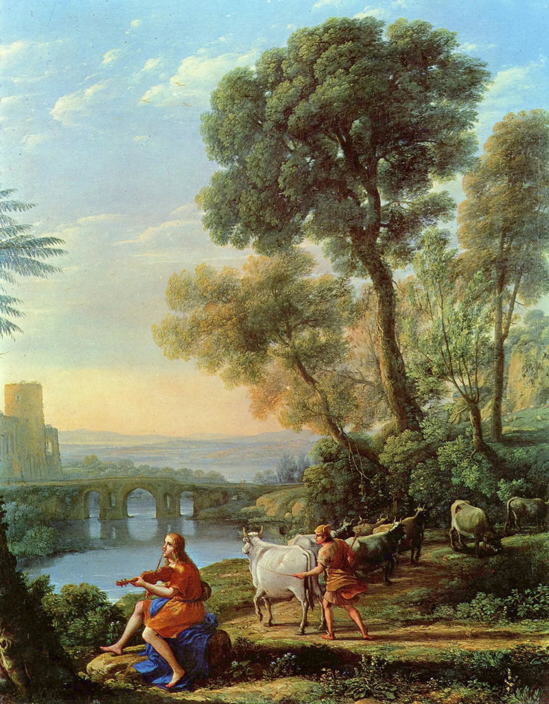 아폴론이 아드메투스의 무리를 지키는 풍경 - 클로드 로렌

Source:
Paysage avec Apollon gardant les troupeaux d’Admetus - Claude Lorrain