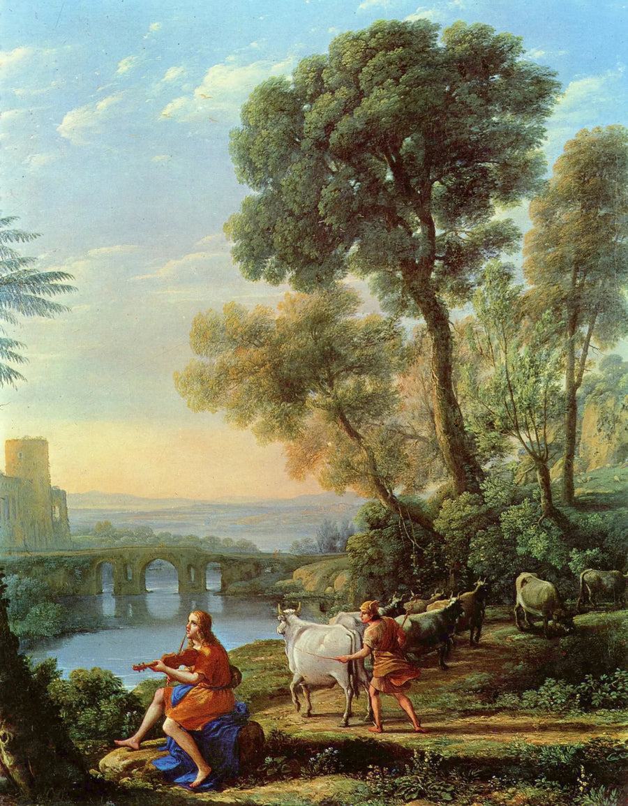 아폴론이 아드메투스의 무리를 지키는 풍경 - 클로드 로렌

Source:
Paysage avec Apollon gardant les troupeaux d’Admetus - Claude Lorrain