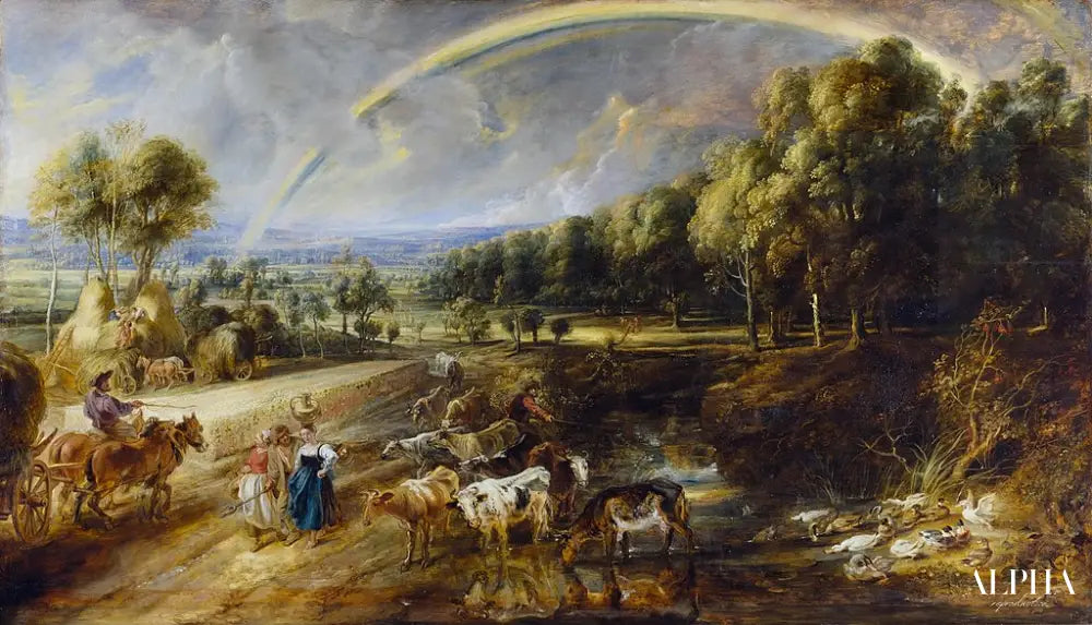 Paysage avec arc-en-ciel - Peter Paul Rubens - Reproductions de tableaux et peintures haut de gamme