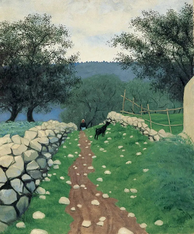 양과 함께하는 풍경, 벤스 - 펠릭스 발로통

Source:
Paysage avec chèvre, Vence - Félix Vallotton