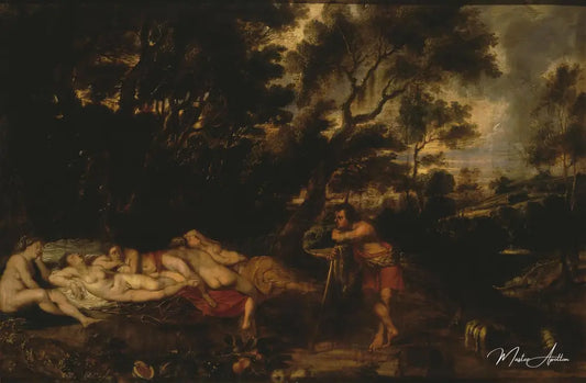 Paysage avec Cymon et Iphigénie - Peter Paul Rubens - Reproductions de tableaux et peintures haut de gamme