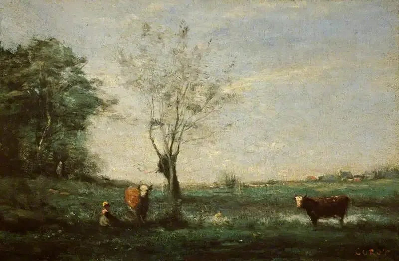 두 마리 소와 풍경 - 장 바티스트 카밀 코로트

Source:
Paysage avec deux vaches - Jean-Baptiste Camille Corot