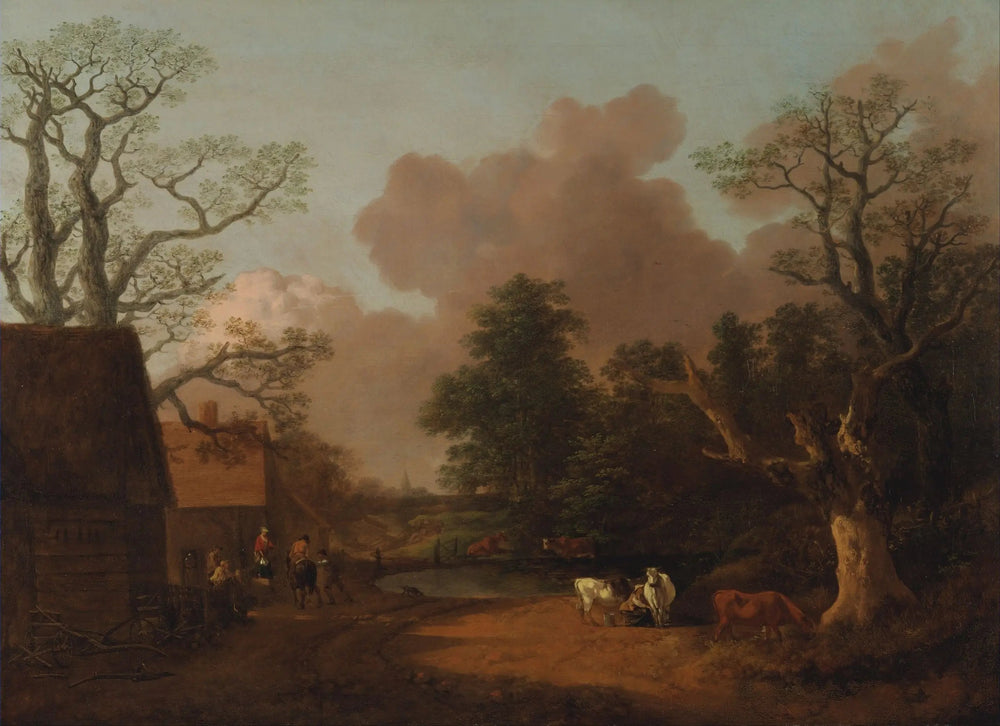 Paysage avec la laitière - Thomas Gainsborough image 1 reproduction réalisée par Alpha Reproduction