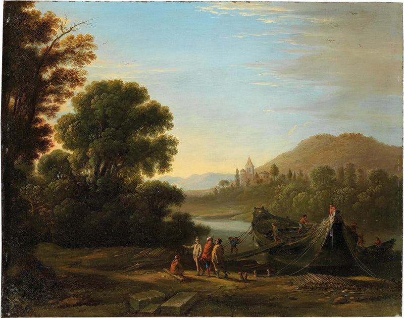 배경과 인물들이 배에 나무를 싣는 풍경 - 클로드 로렌

Source:
Paysage avec personnages chargeant du bois sur un bateau - Claude Lorrain