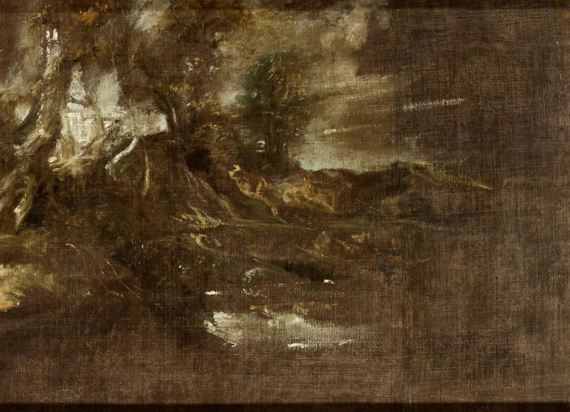 Paysage boisé - Antoine van Dyck image 1 tableau peint à l’huile sur toile
