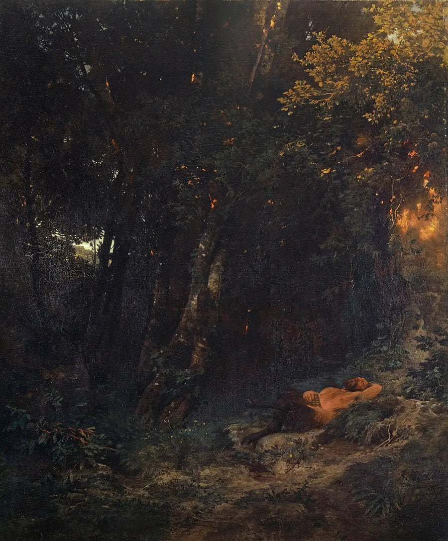 파이프를 휴식하는 숲 풍경 - 아놀드 뵈클린

Source:
Paysage boisé avec Pan se reposant - Arnold Böcklin