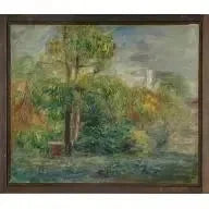 Paysage à Cagnes de Renoir, vers 1904, Baltimore Museum of Art 1950.288 – reproduction peinture à l’huile sur toile