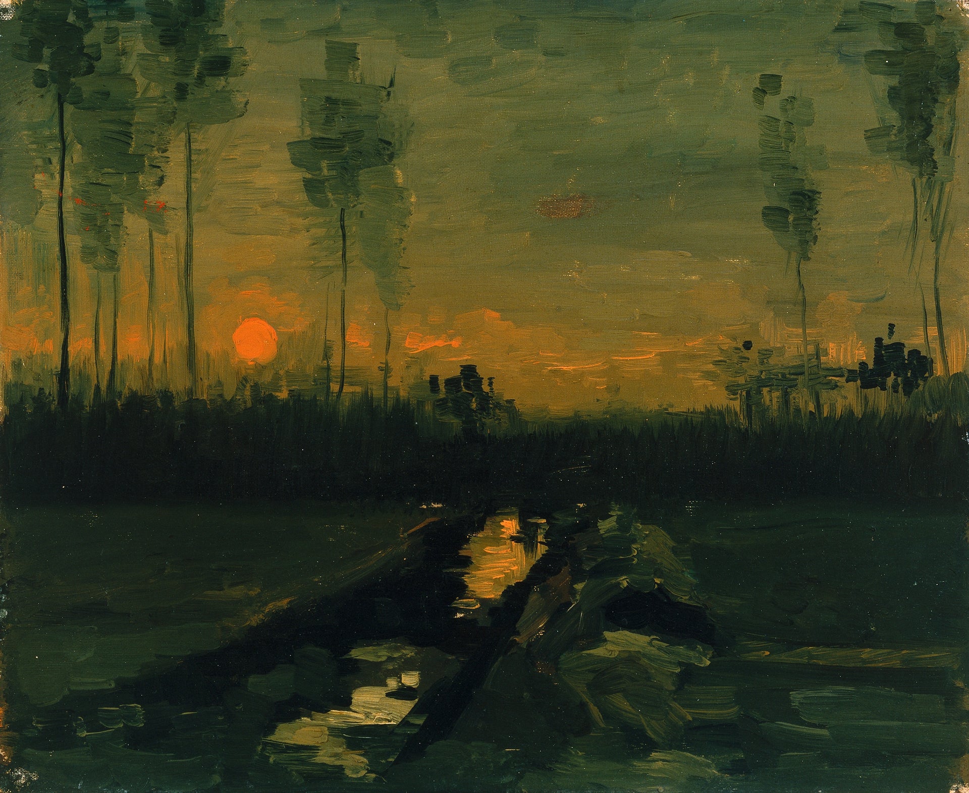 Paysage au crépuscule F191 JH762 — Vincent van Gogh