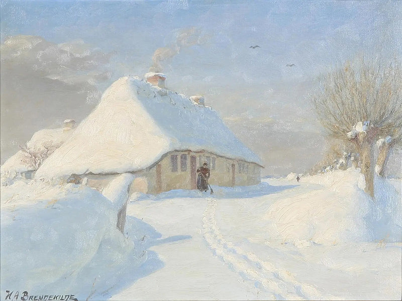겨울 풍경과 농장에서 여성 - H. A. Brendekilde

Source:
Paysage d'hiver avec une femme dans une ferme. - H. A. Brendekilde
