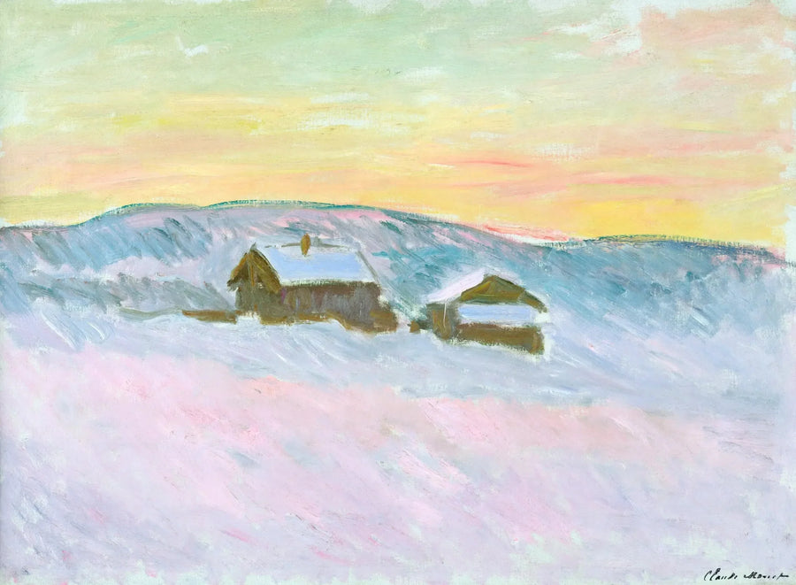 노르웨이 풍경. 파란 집들 - Claude Monet