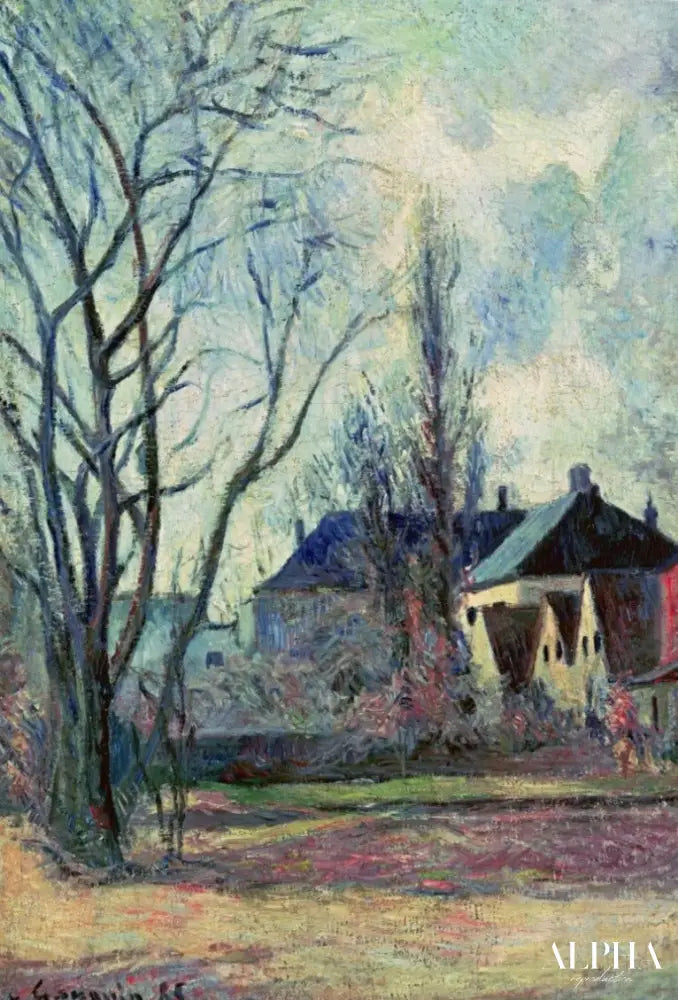 Paysage d'hiver à Copenhague - Paul Gauguin - Reproductions de tableaux et peintures haut de gamme