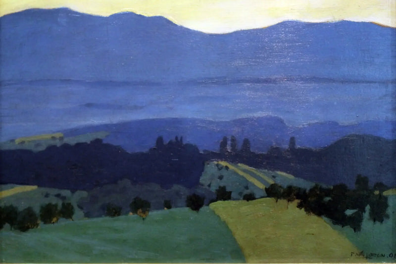 로망넬 근처의 주라 풍경 - 펠릭스 발로통

Source:
Paysage du Jura près de Romanel - Félix Vallotton