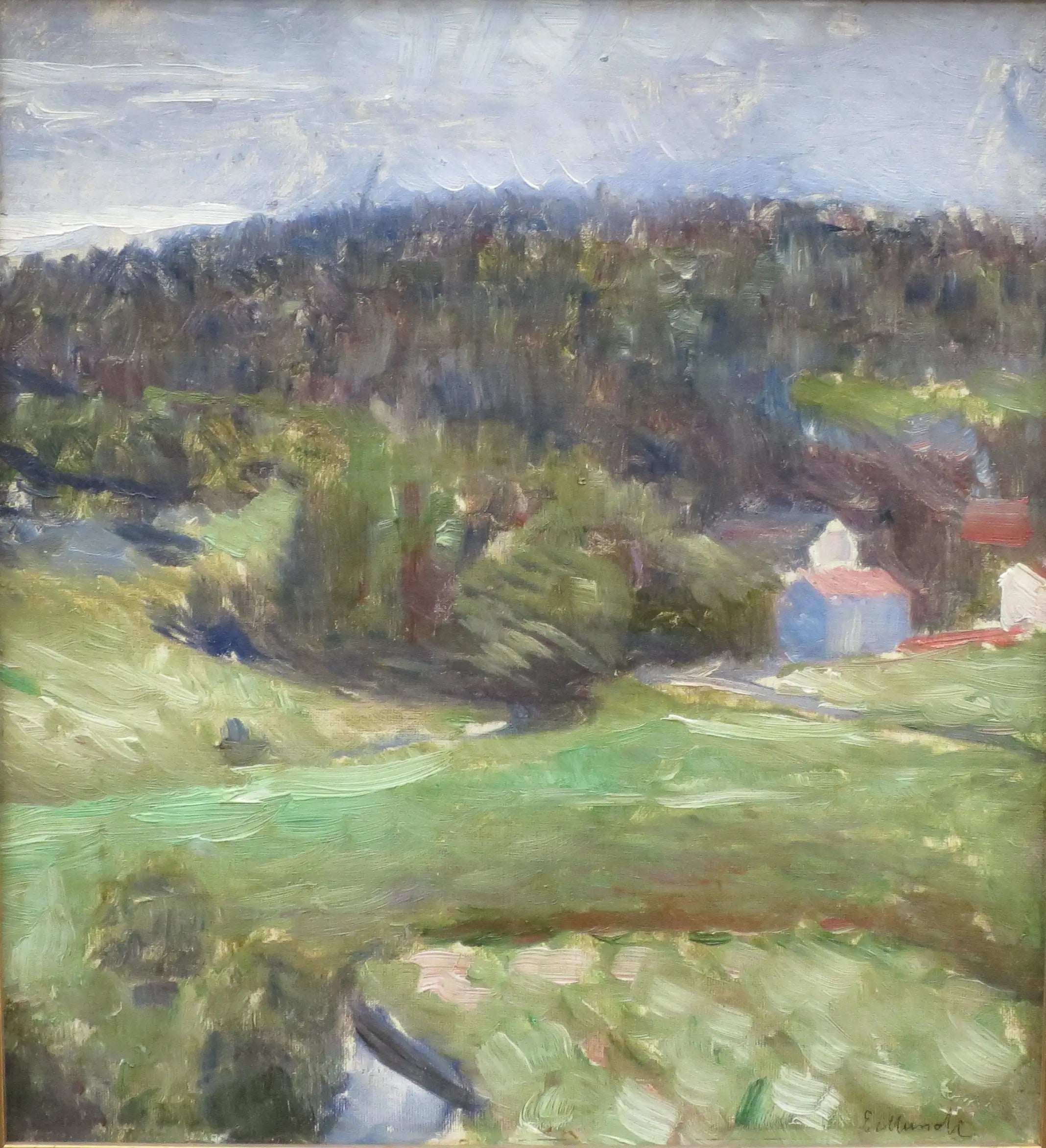 Reproduction du tableau « Paysage - Edvard Munch » par Alpha Reproduction en peinture à l’huile