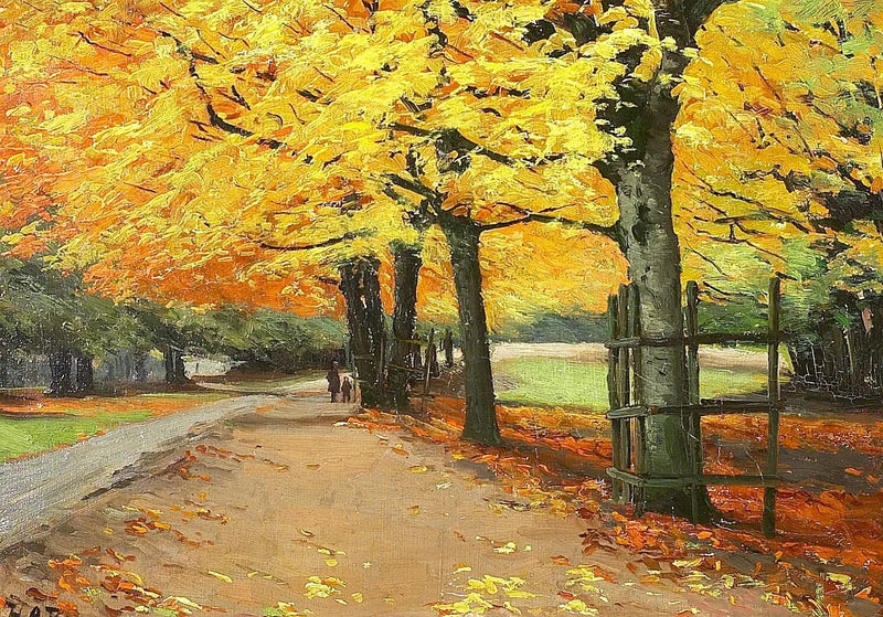 가을 풍경. - H. A. Brendekilde

Source:
Paysage en automne. - H. A. Brendekilde