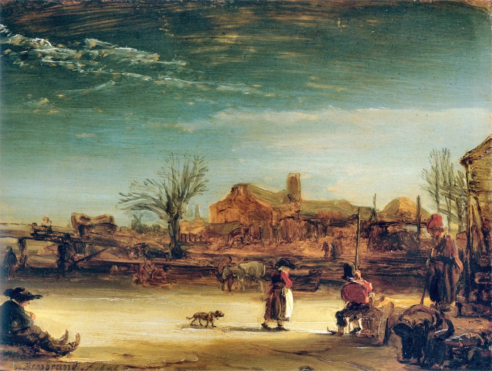 Paysage d’hiver — Rembrandt