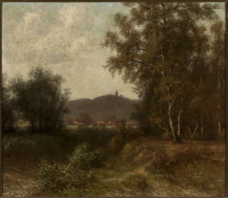 나무가 있는 시골 풍경 - Claude Monet