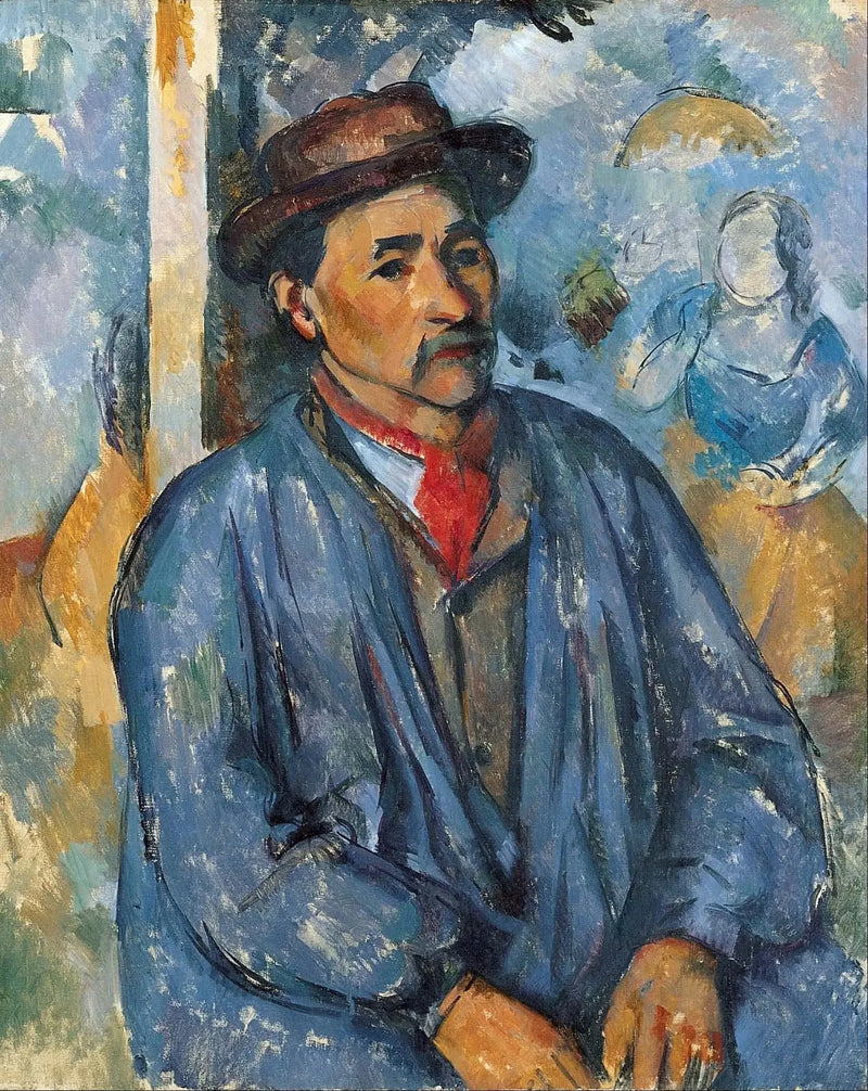 파란 작업복을 입은 농부 - Paul Cézanne
