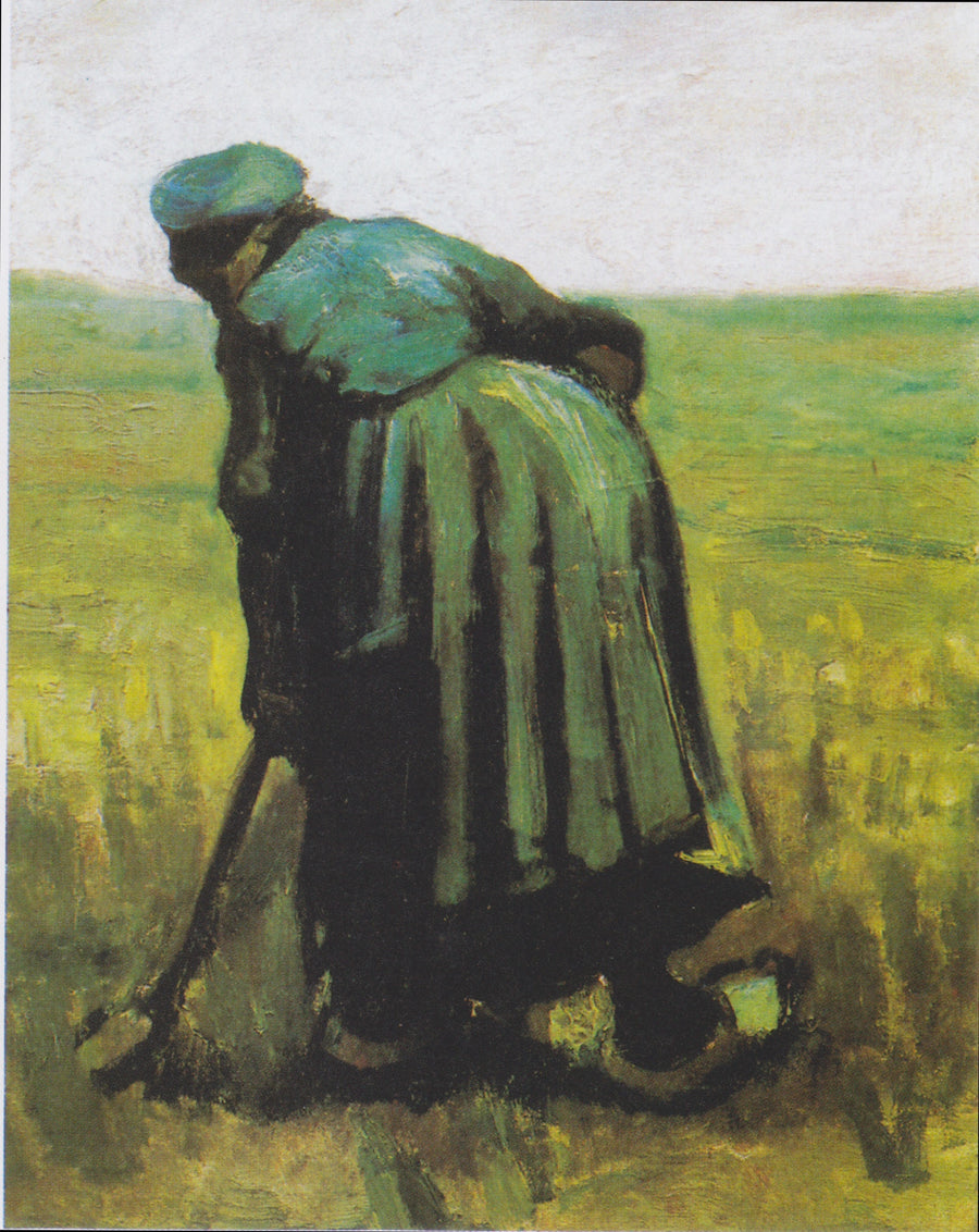 등을 보인 채 삽을 든 여성 - Vincent van Gogh