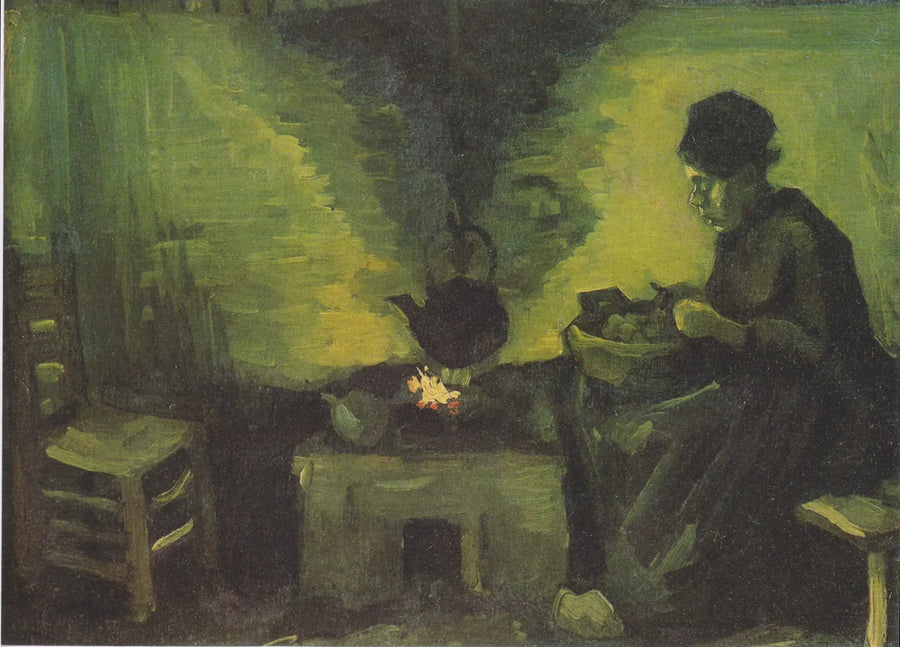 난로 옆의 농부 아낙 - Vincent van Gogh