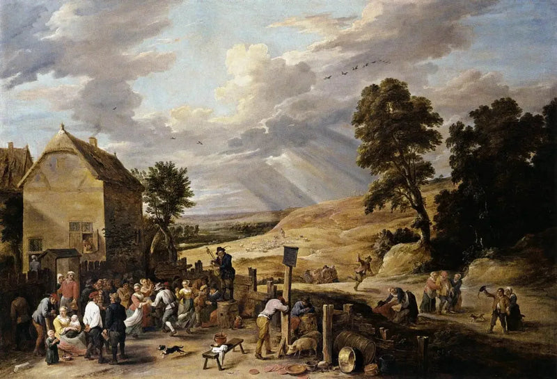 농부들이 여관 앞에서 춤추고 있다 - 데이비드 테니어르 더 쥬네

Source:
Paysans dansant devant une auberge - David Teniers le Jeune