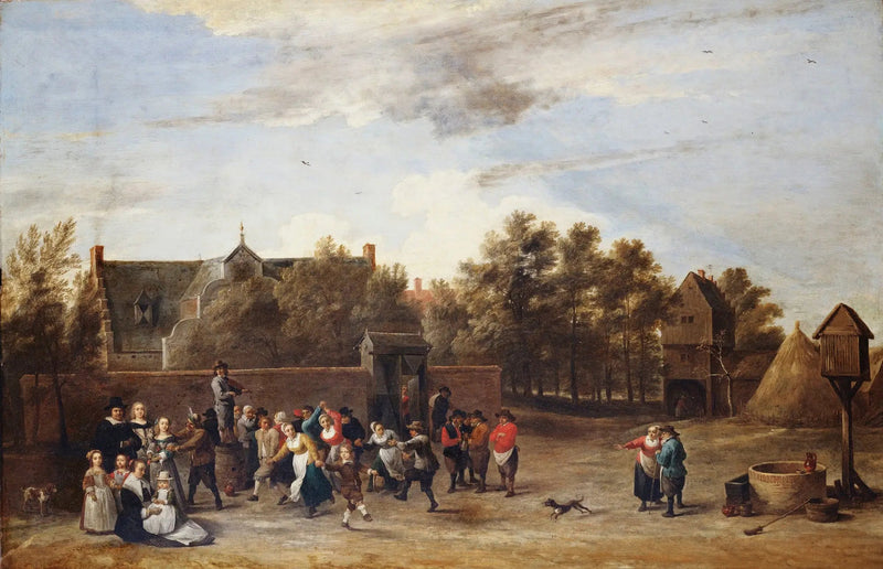 농민들이 시골집 앞에서 춤추고 있는 모습 - 데이비드 테니어스 더 쥬네

Source:
Paysans dansant devant une maison de campagne - David Teniers le Jeune