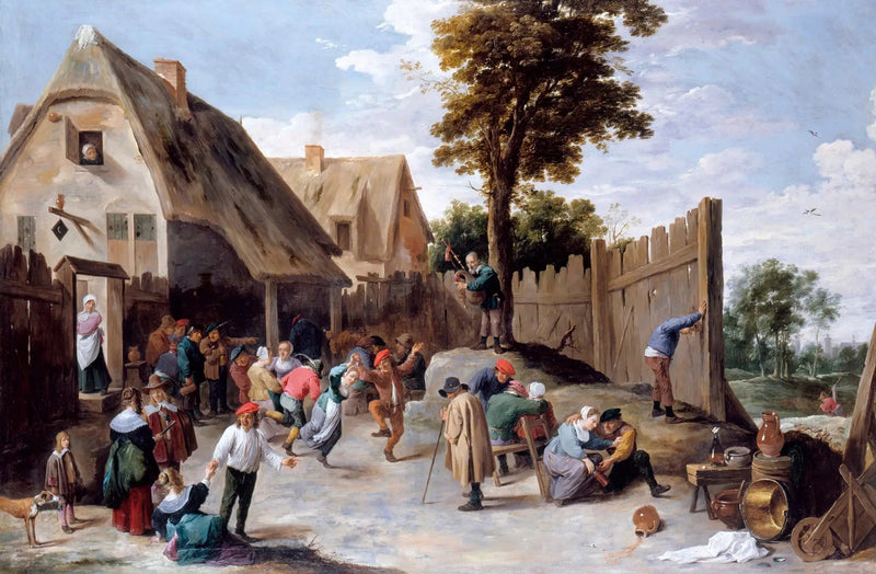 농민들이 선술집 앞에서 춤추고 있다 - 데이비드 테니어르 더 쥬네

Source:
Paysans dansant devant une taverne - David Teniers le Jeune