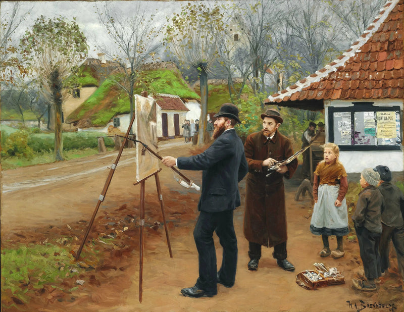 아스움 제철소 근처의 L. A. 링의 그림 - H. A. 브렌데킬데

Source:
Peinture de L. A. Ring près de la forge d'Aasum - H. A. Brendekilde
