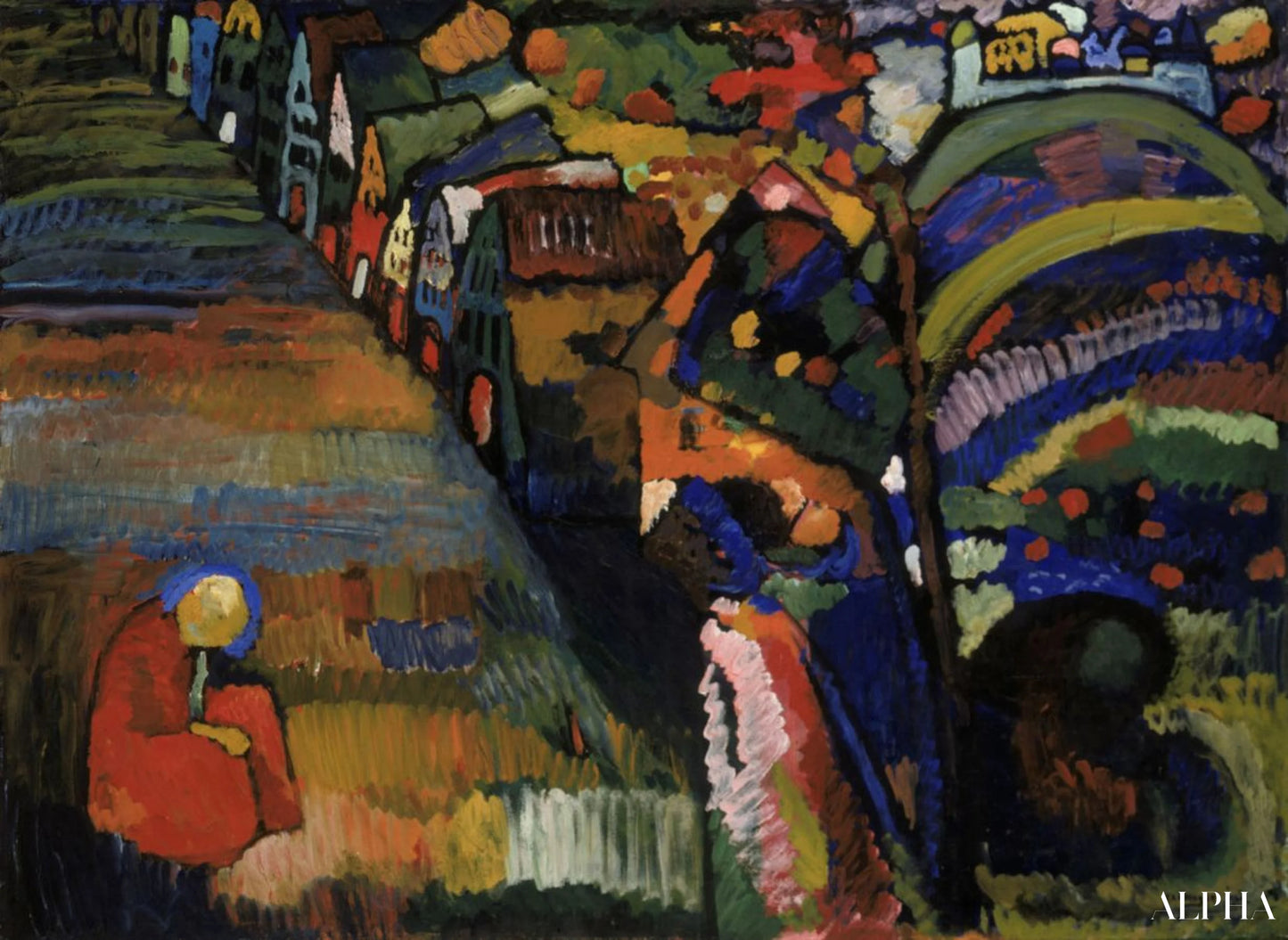 집 페인팅 - Vassily Kandinsky - 고급 그림 및 회화 복제본