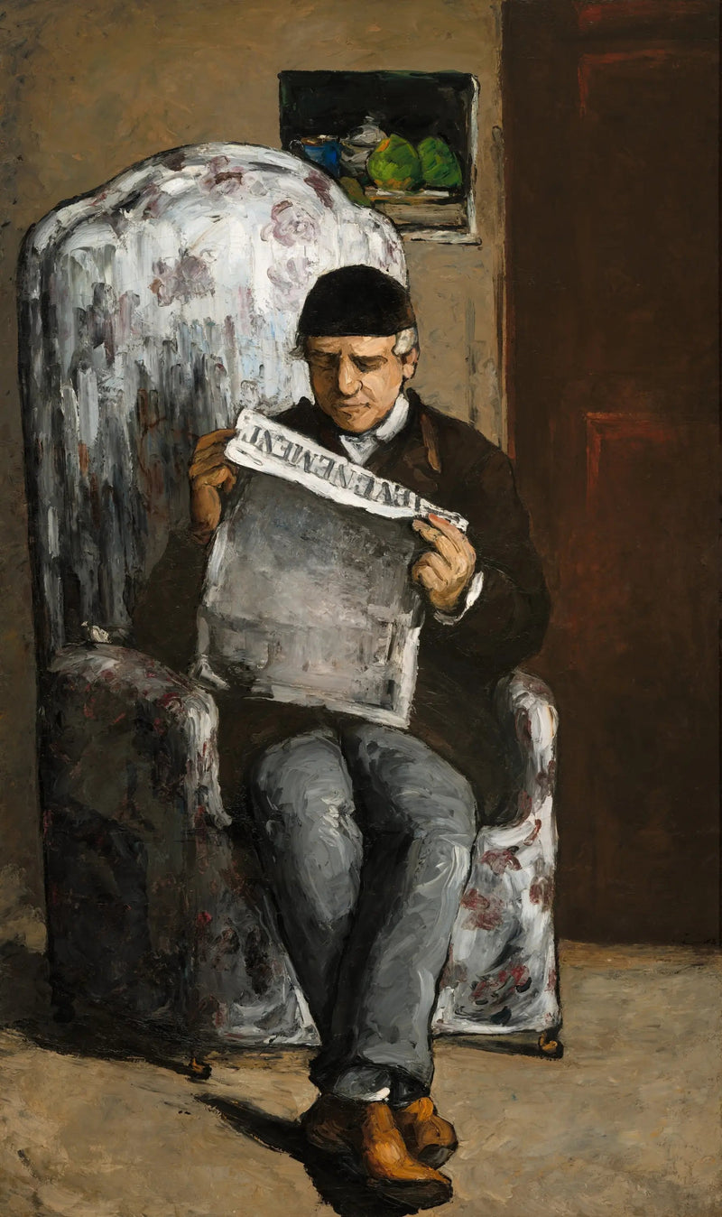 예술가의 아버지가 사건을 읽다 - Paul Cézanne
